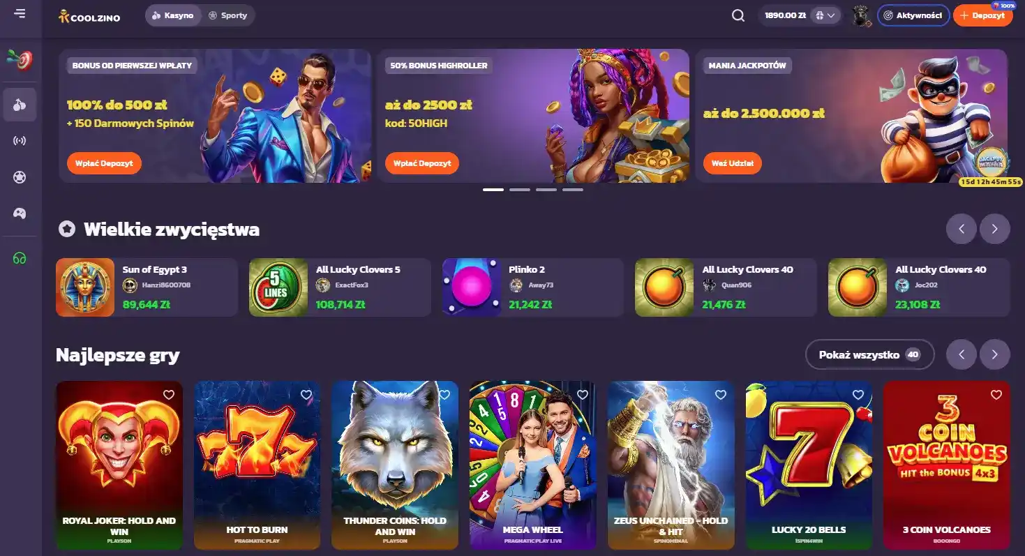 coolzino casino bonusy