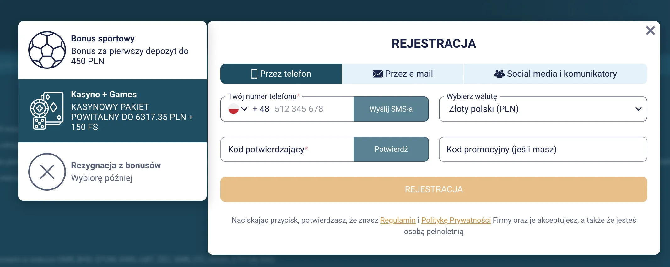 coldbet rejestracja